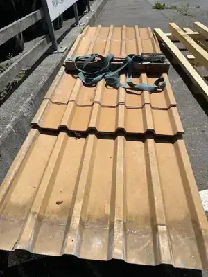 Trapezbleche Stahl braun, Reststücke Bild 2