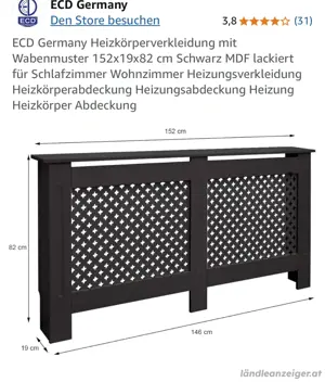 Heizkörperverkleidung Neu