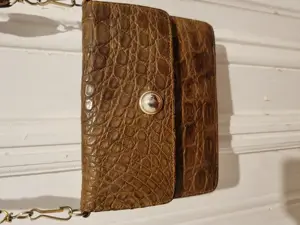 Kleine echte Krokotasche vintage 70iger