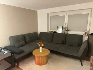 graue XL Couch Bild 2