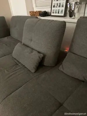 graue XL Couch Bild 5