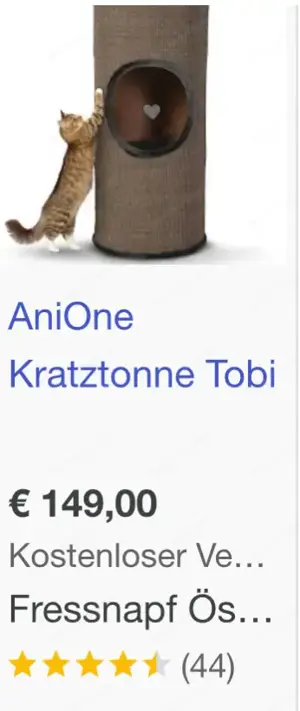 Katzentonne hellgrau Bild 2