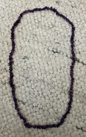 Halskette Amethyst echt 88 cm lang