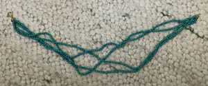 Türkiskette echt 4-reihig Double Schließe 53 cm lang