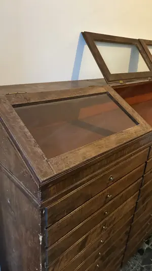 Antiker Apothekerschrank   Architektenschrank  Bild 3