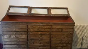 Antiker Apothekerschrank   Architektenschrank 