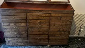 Antiker Apothekerschrank   Architektenschrank  Bild 4