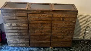 Antiker Apothekerschrank   Architektenschrank  Bild 9