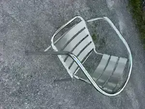 Aluminium Stühle für den Garten sehr leicht und stapelbar - 6 Stück - nur zusammen Bild 3