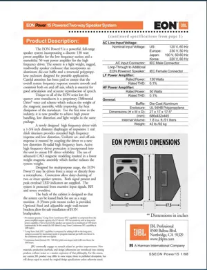 JBL Eon 15 aktiver Lautsprecher Bild 7