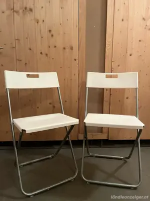 2x IKEA Klappstühle, weiß