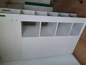 Hochbett weiß mit Schreibtisch und Kleiderschrank Bild 7