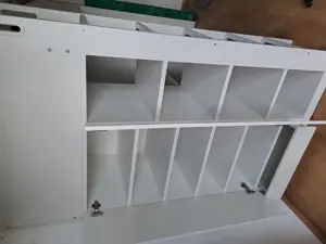 Hochbett weiß mit Schreibtisch und Kleiderschrank Bild 6