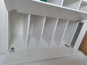 Hochbett weiß mit Schreibtisch und Kleiderschrank Bild 5