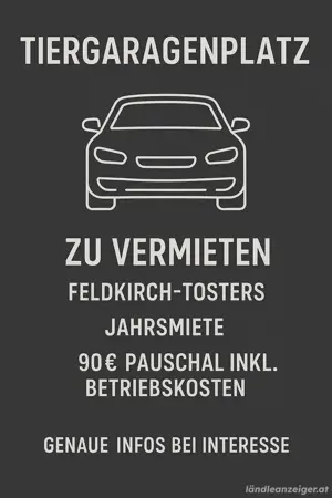 Tiefgaragen Stellplatz - Feldkirch-Tosters
