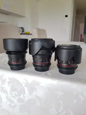 Prime manual lenses Canon EF mount for Video production (Linsen, Objektive)
