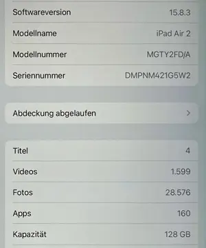 iPad Air 2 mit 128 GB Speicherplatz Bild 2