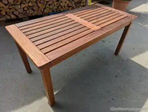 Gartentisch Holz Bild 2