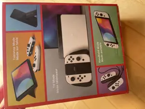 Nintendo Switch OLED weiß + Hardcase grau Bild 3