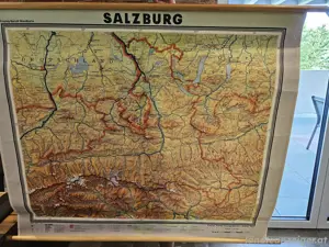 Salzburgkarte 150x120cm