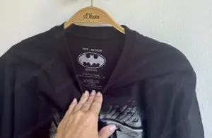 Schwarzes Herren Batman T Shirt Bild 3