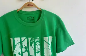 Grünes Shirt von Marvel mit Hulk Bild 3