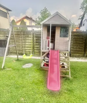Spielturm Rutsche Schaukel usw 