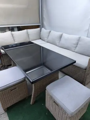 Polyrattanlounge 
