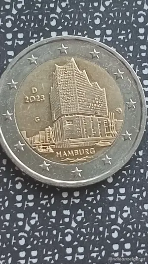 2 euro münzen  2023  G Elbphilharmonie hamburg 