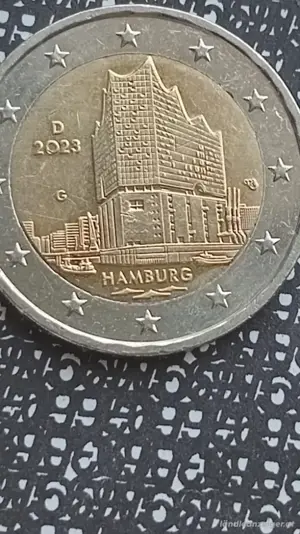 2 euro münzen  2023  G Elbphilharmonie hamburg  Bild 2