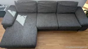 Modernes Ecksofa 325 cm, Dunkelgrau mit Stauraum Bild 2
