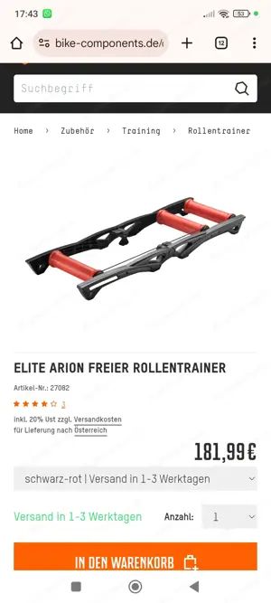 Rennrad Rollentrainer Magnetbremse 