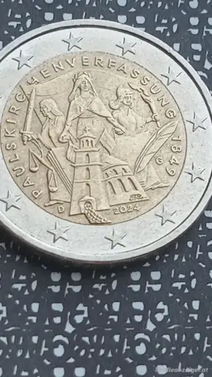 2 euro  münzen 2024 G paulskirchen verfassung  Bild 2