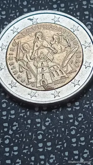2 euro münzen  2024 F paulskirchen verfassung deutschland  Bild 2