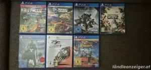 PS 4 mit Spielen 3 Controllern