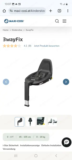 Verkaufe Maxi Cosi Basis station inclusive Kindersitz Bild 2
