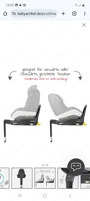 Verkaufe Maxi Cosi Basis station inclusive Kindersitz Bild 9