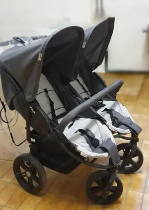 Geschwister-Kinderwagen Roadster Duo SLX - Grey Silver