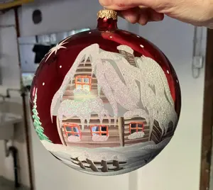 Weihnachtsschmuck rot und Baumständer Vintage Bild 2