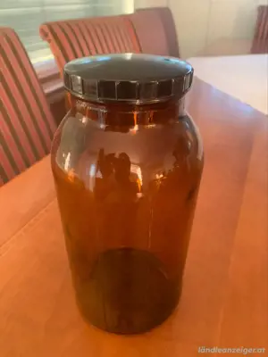 braunglas mit Drehverschluß 1 l