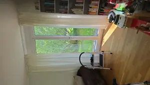 Vorhänge in Leinenoptik