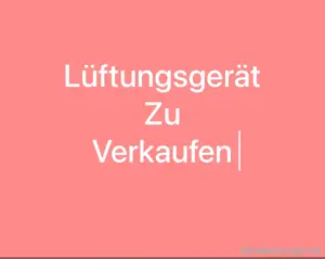 lüftungsgerät HEIZ BÖSCH