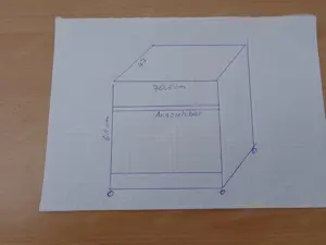 Kinder - Schreibtisch - PC -Tisch - Ausziehbare Ablage - auf 4 Rollen fahrbar Bild 3