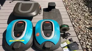 2x Gardena (Husqvarna) Sileno Smart R100lic, 1000m , WLAN, Zubehör