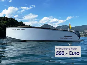 Alu Boot Futuro ZX20 mit 80PS Yamaha, Bodenseezulassung, CL5 Display, 2023