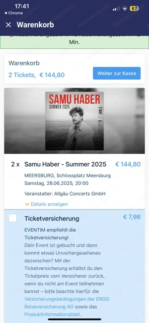 Samu Haber Ticket