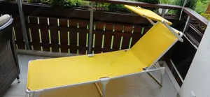Alu Dreibeinliege mit Sonnendach