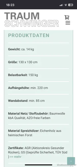 Traumschwinger, Hängeliege Bild 4