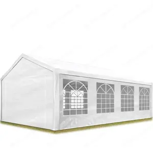 weißes Zelt, 4 x 8 m, 