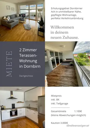 2 Zimmer Mietwohnung